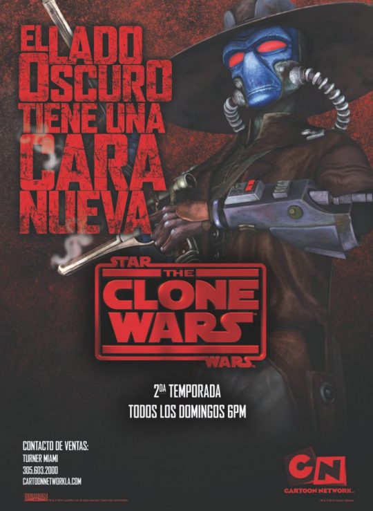 Posters de la segunda temporada de Star Wars: The Clone Wars en Cartoon Network 1 star-wars-la-guerra-de-los-clones-2
