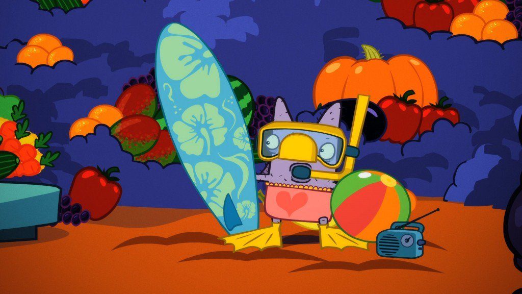 Personajes de la serie Animales en calzones 3 batty