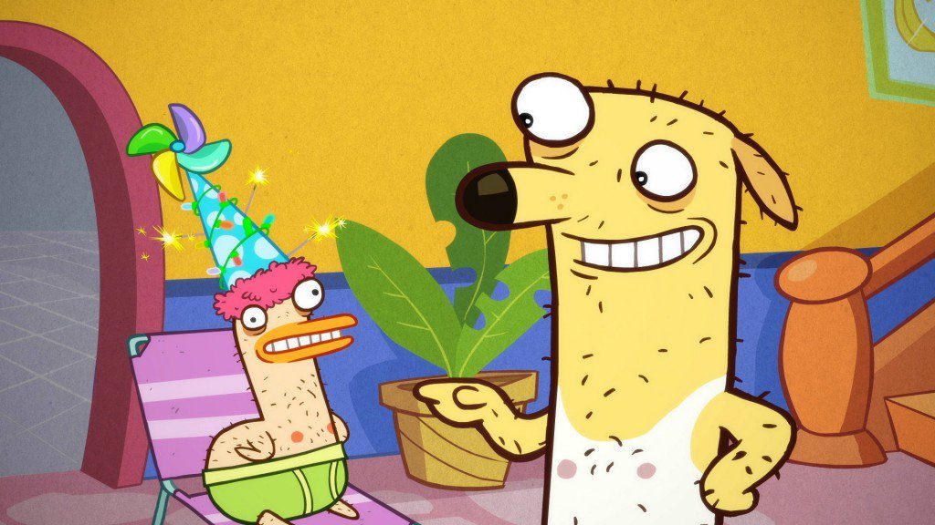 Personajes de la serie Animales en calzones 2 howie