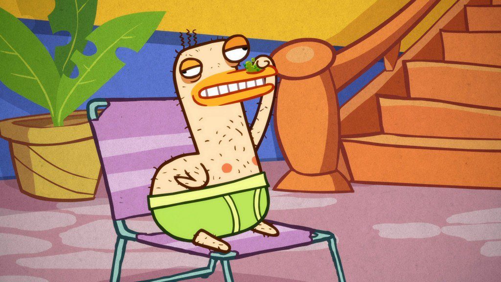 Personajes de la serie Animales en calzones 6 pato