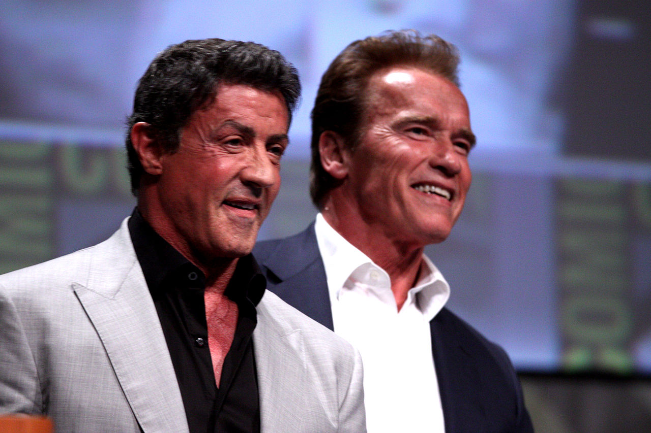 sylvester stallone arnold schwarzenegger especial space